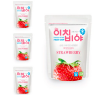 이치비야 동결건조 과일칩, 딸기, 4개