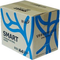 중질지A4 70g SMARTCOPY 500매X5권 박스, 없음