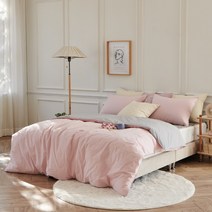 테라피 고밀도 누비이불커버 그레이 민트 다크그레이 핑크 화이트 (S Q K) 먼지안나는 이불커버