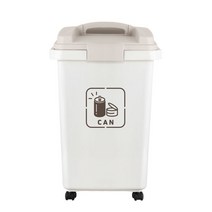 [인기100] 바퀴달린 쓰레기통 재활용 휴지통 분리수거함 30L 50L _ 59856EA, 솔보휴지통30L, (브라운1p)