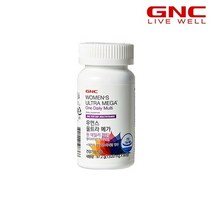 [GNC] 우먼스 울트라메가 원 데일리 멀티비타민 앤 미네랄 (60정) 60일분, 단품