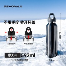 대용량텀블러 빨대 손잡이 보온 보냉 스텐 텀블러 RevoMax Ruihu 절연 컵 스테인레스 스틸 나사없는, 17. 스카이 그레이 592ml 내부탱크 316L
