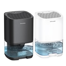 가정용 스마트 제습기 공기청정 1000ML H2102 유럽형 플러그, 블랙_사각형