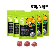 마이니 다이어트 구미 슬림 가르시니아 캄보지아 추출물 HCA 풋사과 뱃살 체지방 관리 보조제 다이어트구미 젤리 세븐베리농축액 식약처인증 건강기능식품, 5팩  3세트
