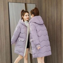 핫템굿템 데일리 이쁜컬러 배색 무지 롱패딩 7컬러