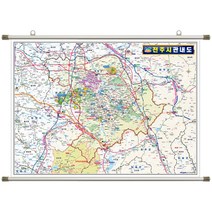 지도코리아 전주시 관내도 110*79cm 족자 소형, 고급천 - 족자 (소형)