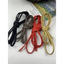 가죽실 1야드 소분 5mm 습식 가죽끈 레자 인조 끈 마크라메 가죽가방만들기, 블랙