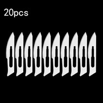 카빙나이프 20pcs 블레이드 스테인레스 스틸 조각 나이프 블레이드 금속 블레이드 나무 조각 나이프 블레이드 교체 surg-ical 메스 공예, 협력사, 23