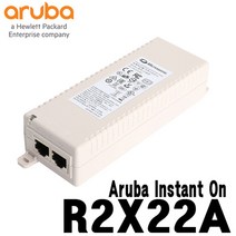 아루바 R2X22A Instant On 15.4W 802.3af Midspan 인젝터 (POE+ 1000Mbps), 1개