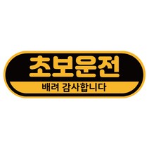 차량용자석 초보운전스티커 도로주행 운전연수 라운드, 1개, 13.알약 초보(노랑자석)