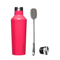 [공식 수입사] 콕시클 470ml 보냉/보온병 1개 + 뚜껑 1개 + 세척브러쉬 1개 세트 플라밍고, 플라밍고+뚜껑1개+브러쉬1개