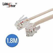[KT알파쇼핑]생활가전용품 전화선 케이블 6P2C IVORY 1.8M 쌍모듈, 예쁜동그라미 undefined, 예쁜동그라미 본상품선택, 예쁜동그라미 본상품선택