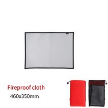 대형 화로 바베큐 테이블 펜션 장작 감성 모닥불 난로 캠핑 fireproof 그릴 매트, 460x350mm