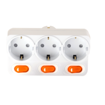 오성정밀 선 없는 멀티탭 + 안전커버 3개 세트 1구 2구 3구 T자 개별 스위치 콘센트, 3구탭