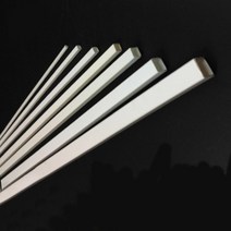 사각 파이프 각 아연 3-10mm 플라스틱 흰색 사각형 튜브 ABS 중공 사각형 파이프 25cm 길이 빌딩 모델 장, 01 5PCS, 02 4x3.2x250mm