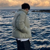 유인맨즈 / CC 만족 숏 크롭 커플 웰론 비건 패딩