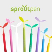 새싹펜(sprout pen) PURPLE 디자인문구/필기류/볼펜/재밌는모양볼펜
