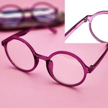 뉴리웹 심플 패션 안경테 핑크 동글이안경테 예쁜안경 동그란안경테