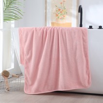 스토리원 2장 와플 벌집 바스 타올 목욕 타월 대형 목욕 수건 U-SSAC16, 핑크