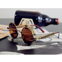 [PINK LITCHI]남녀공용 안경 패션 힙합 레옹 원형 선글라스 Dece26ZJ12327QL01