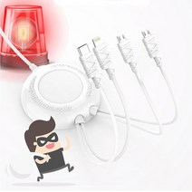 업소용 공공장소 도난방지 멀티 케이블 4 IN 1 스마트 충전기, 민트 TC-41