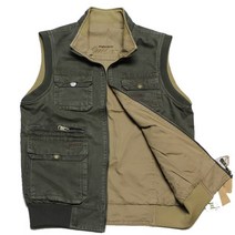 KJ 1263 JEEP 면 양면조끼 조끼 빅사이즈조끼