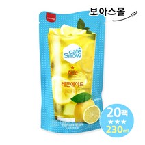 삼립 카페스노우 파우치음료 레몬에이드 230ml, 20팩