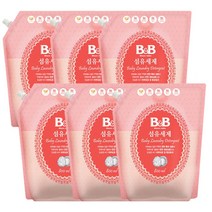 비앤비 유아용 무루무루 섬유세제 리필, 6개