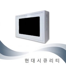CCTV 모니터 함체 일자형 노출형 시건장치 랙 22인치 24인치