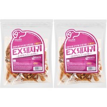 네츄럴EX 460g 대용량 1+1 수제간식, 2팩, 돼지귀 슬라이스