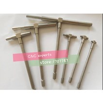 6 개/대 텔레스코픽 게이지 세트 8-150mm 조정 가능한 내부 직경 게이지 니켈 T-보어 구멍 게이지 도금 스, 한개옵션0