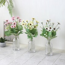 [인테홀릭] 파스텔 데이지 조화 라이니화병세트(3color), 색상:핑크