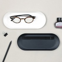 BB1715 문구사이트 책상 정리함 펜트레이 볼펜꽂이 연필꽂이 다용도정리함 연필통, 블랙