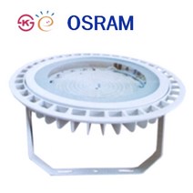 LED 원형 투광등 80W 100W 영하40도 냉동창고 물류센터 공장 고천장 야외 방수 브라켓 벽부등 후렌치 체인 오스람LED적용 원형투광등 메탈 헬라이드 대체, 1개, 100W 브라켓형 갓제외
