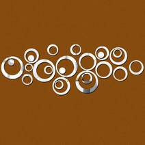 온실 간이 미니 셀프 새로운 아크릴 스티커 사랑 문자 편지 홈 장식 영어 3d 미러 벽 알파벳 로고, 02 금