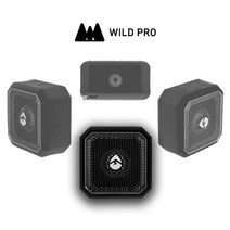 와일드프로 캠핑 휴대 자전거 퀵보드 미니 방수 블루투스스피커 페블라이트(MT-PBLT), 블랙