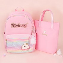 신학기 몰랑 펄레인보우 경량 책가방세트 여아 초등 저학년 입학 선물 백팩 실내화 가방