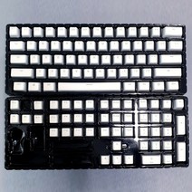 사오파오 푸딩 LED투과 키캡 PBT OEM 이중사출, 화이트 108키