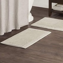 Madison Park Signature Splendor 양면 100% 면 터프트 욕실 러그-3000 GSM 호텔 품질 럭셔리 플러시 하이 파일 욕실 매트 흡수성 빠른 건조 샤, 21x34, Taupe