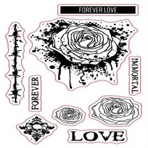 도장파는기계 크리에이티브 레트로 투명 실리콘 DIY 스크랩북 엠보싱 앨범 카드 고무 스탬프, 20 SC120