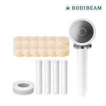 바디빔 안심샤워 1년세트 샤워 헤드 + 세디먼트 4개 카본링 1개 비타볼 12개 BO0L0J8901U0100 307990, 4.향2종믹스(라임+플라워)12p세트