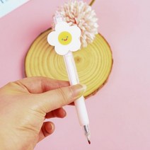 스마일 필기감좋은 귀여운볼펜 특이한 꽃볼펜 이니셜볼펜 필기감좋은볼펜 특이한볼펜 얇은볼펜, 단품, 단품
