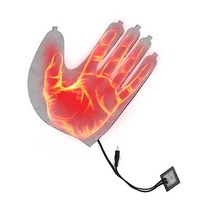 열선장갑 발열장갑 오토바이열선장갑USB 가열 장갑 패드 겨울 따뜻한 다섯 손가락 난방 전기 필름 시트, 02 Grey
