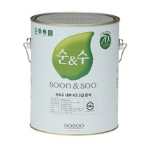노루페인트 친환경 수성 순수 페인트 4L 조색모음, 화이트크림