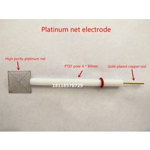 ph측정기 백금 메시 전극 전기 화학 대비 및 보조 플래티넘 순도는 99.99%, 03 10x20mm