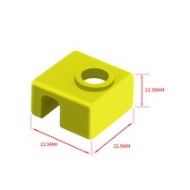 초정밀 3D 프린터 MK8 보호용 실리콘 양말 커버 케이스 Ender 3 히터 블록 CR10 10S S4 S5 Anet A8 MK7/MK, 04 브라운