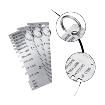 금속 시트 두께 게이지 스테인레스 스틸 와이어 크기 검사 도구 용접 액세서리, 한개옵션0