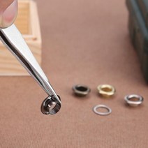 원미디어 스틸 아일렛심 아일렛알 아일렛핀 하도메 100세트 - 실버(은색) 9호