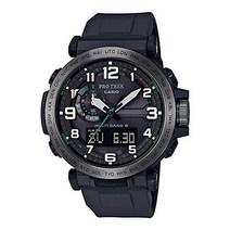 카시오protrek 카시오 프로트렉 prw-6600y-1 손목시계 맨즈 아웃도어 트레킹 등산 아나데지 전파 솔러 솔러 전파 시계 방수 블랙 블랙 병행 수입품