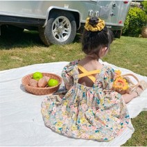 베베니 여름 바캉스 로즈마리 원피스 꽃무늬 백크로스 여아 신상복 아동복